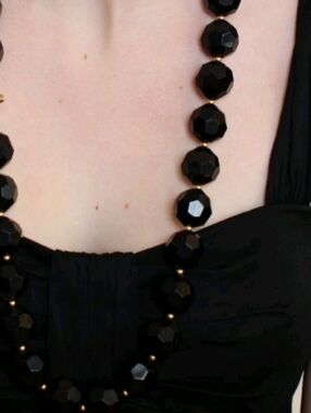 Kate♠️Spade- Vintage Beaded Necklace (Black 🖤)